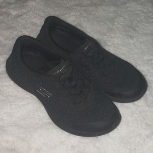 All Black Womens Skechers